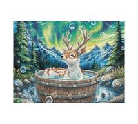 Fuente de Deseos de Bosque mágico Puzzle 500 Piezas Regalo Ideal Original Rompecabezas 3D Obra De Arte para Hombres Y Mujeres DIY Creativo Aliviar Estrés 500 PCS
