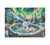 Fuente de Deseos de Bosque mágico Puzzles 500 Piezas Portátil 3D Rompecabezas Familiar para Toda La Familia Maquetas Educativas Construir Aliviar Estrés 500 PCS