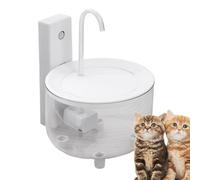 Fuente de dispensador de agua de gato - E maniquí automático para mascotas, cuenco de consumo eléctrico, bomba de agua tranquila | Fuente de la compañía con sistema de filtración tr