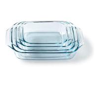Fuente de horno Pyrex vidrio borosilicato 27/31/35/39 cm juego de 4