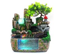 Fuente de interior con iluminación, fuente de agua, fuente de agua, fuente de mesa, habitación, cambio de color, fuente de aire, humidificador, adorno de escritorio