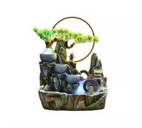 Fuente de Interior Decoración de Agua circulante de Alta montaña, Sala de Estar, pecera, Paisaje Falso, Fuente de Coche, decoración en Aerosol y Estilo antiniebla Fuente de Escritorio(Grande)