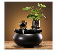 Fuente de Interior Pequeñas Fuentes de Mesa Feng Shui Fuente de Agua Zen Relajación Tabletop Fountain Decor Ornaments para Interiores o Exteriores Fuentes de Agua Decorativas