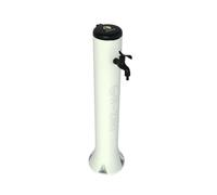 Fuente de jardín blanca modelo tritone con predisposición para acoples rápidos de manguera de jardín. diámetro 15 cm, altura 100 cm. fuente fabricada en hdpe (polietileno de alta resistencia) resisten