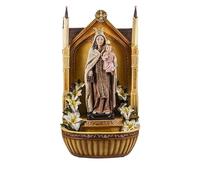 Fuente de la Virgen del Carmen patrona de los Marineros y Armada Española de Resina Pintada a Mano