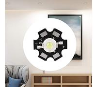 Fuente de Luz de Chip Precisa Cuenta LED de 3 W de Alto Brillo para Tráfico, Paisaje, Publicidad, Iluminación Interior - Sustrato de Aluminio 25 Piezas (10000-15000K)