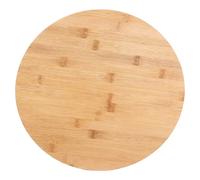 COOK CONCEPT - KA4331, Bandeja Redonda Giratoria de Madera de Bambú, Diseñada para Presentar Tus Delicias, Base Giratoria, Diámetro 35 cm, Altura 2,5 cm, Color Beige