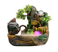 Fuente De Mesa De Resina, Montaña Artificial, Agua Corriente, Fuente De Interior, Rueda Feng Shui, Bola Giratoria Que Invita A La Riqueza, Adornos De Fuentes De Agua, Decoración De Sala De Estar Y Of