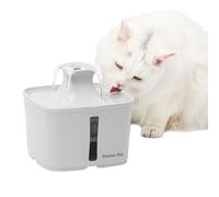 Fuente de PET Premier 64 oz | El filtro doble elimina la suciedad, el cabello, los olores, el agua que fluye anima a las mascotas a beber más