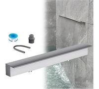 Fuente De Piscina Empotrada En La Pared, De Acero Inoxidable, For Patio Delantero/Estanque De Peces/Decoraciones De SPA, Caja De Cascada For Exteriores(Outlet 165cm(65in))