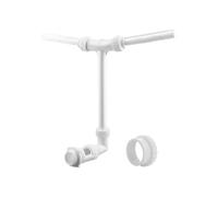 Fuente de piscina, fuente de piscina de doble cabezal en el suelo, adaptador ajustable de 360 grados, bomba de refrigeración estética para ocio, terraza, patio, paisajismo, experiencia de verano al