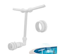 Fuente de rociadores para Piscina en Cascada,36 * 25cm Fuente De Piscina con Doble Cabeza De Cascad,Dirección De Flujo De Agua Ajustable,Rotación De 360°, para Exteriores En Cascada