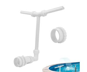 Fuente de rociadores para Piscina en Cascada,36 * 25cm Fuente De Piscina con Doble Cabeza De Cascad,Dirección De Flujo De Agua Ajustable,Rotación De 360°, para Exteriores En Cascada