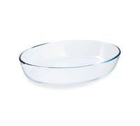 Fuente essentials pyrex forma oval transparente 30x21 cm