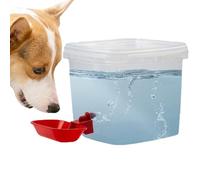 Fuente grande para bebidas para mascotas, 18,5 x 18,5 x 15,3 cm estación de hidratación con tanque de 3 L, dispensador circular silencioso, cuenco para perros de alta capacidad con estilo moderno