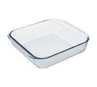Fuente Horno Cristal Borosilicato Cuadrada 1,1L. 20,7x20,7 cm. Ideal Meclas, Ensaladas, Postres, Cocina, Resposteria. Libre BPA