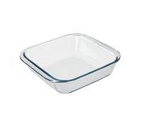 Fuente Horno Cristal Borosilicato Cuadrada 1,1litros. 18x18 cm. Ideal Meclas, Ensaladas, Postres, Cocina, Resposteria. Libre BPA