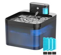 Fuente inalámbrica para Gatos, VinDox 2.2L Detector de Movimiento, Pilas 2600 mAh, Bomba silenciosa, Filtro de carbón Activo, 3 filtros de Repuesto + 3 esponjas