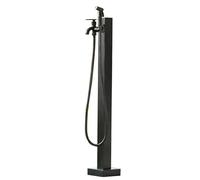 Fuente Jardin Exterior,Columna de Agua Independiente para Jardín, Columna de Agua Vertical Anticongelante para Exteriores de Acero Inoxidable 304(Negro H - 95cm)