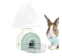 Fuente para animales para colgar - 13,5 x 9 x 21 cm, de 520 ml, botella con sifón de ABS verde | erizos pequeños animales hábitat para roedores hutch refugio guardería salón Cam