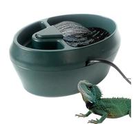 Fuente para beber para reptiles - Dispensador de agua multifuncional para ranas, tanque de alimentación para reptiles 2 en 1 para Serp | plato de agua de lagarto, fuente de cascada automática con tort
