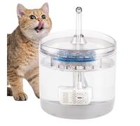 Fuente para Gatos,Bebedero Eléctrico Silencioso Transparente de 1.5L - Fuente de Agua para Cachorros y - para Sala De Estar Garaje Balcón Jardín Hogar