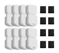 Fuente para gatos con 16 filtros: 8 filtros de carbón + 8 filtros de espuma - filtración múltiple - Fuente para gatos - Eliminación de impurezas - Cumple con 4 - 8 meses