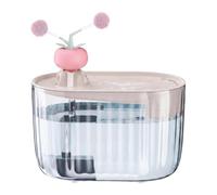 Fuente para gatos de 1800 ml, con toma de corriente, transparente