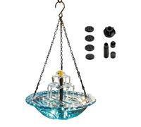 Fuente para Pájaros Solar Cascada, resistente a la intemperie, decorativa