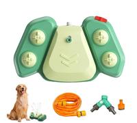 Fuente para perros para exterior, fuente para perros con pie alimentada por pies, bebedero activado por patas para perros, para césped, verano, jardín y patio trasero