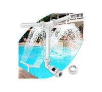 Fuente para piscinas enterradas y elevadas, enfriador de agua con cascada de doble chorro.