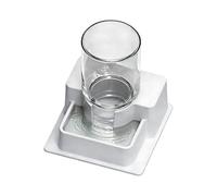 Fuente para reptiles - Alimentación de reptiles desmontables, gotero de agua para camaleones y alimentador, para tortuga, camaleón, serpiente, rana, cangrejo hermitaño, bañera de hábitat y terrario