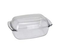 Fuente rectangular cristal con tapa 5l 24x11cm