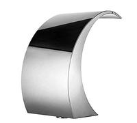 Fuente Rectangular de Acero Inoxidable para Piscina, para jardín, para Piscinas enterradas, cascadas al Aire Libre, 400 x 200 mm, decoración