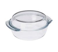 Fuente redonda cristal con tapa 1,7l 22.5x8cm