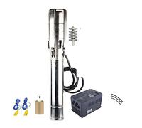 Fuente Solar Bomba solar 6 pulgadas 12HP Salida 3" Max Lift 129M Flow 49000LPH DC Bomba de agua solar (6EPSC49/129-D380/9200)