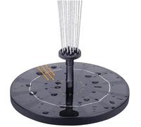 Fuente solar colorida flotante for pájaros, for jardín, piscina, estanque, bomba de agua for decoración al aire libre(1W 13cm NO Light)