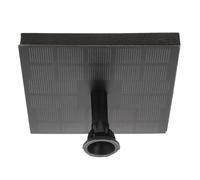 Fuente Solar de Agua Impulsión Magnética, Plástico Negro | Jardín y Bebedero de Pájaros, 4 Impulsores, 7v Dc, Caudal 180l/h, 70cm de Altura