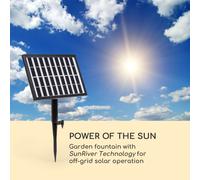 Fuente solar Fez LED 34 x 76 x 36 cm (ancho x alto x fondo) poliresina Blumfeldt