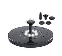 Fuente Solar Flotante for jardín, Cascada, Fuente, Piscina, baño de pájaros al Aire Libre, Panel, alimentada, Bomba Agua, decoración Uso Eficiente De La EnergíA(18cm White Light)