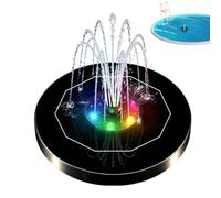 Fuente solar flotante para bebedero para pájaros, con colores | Fuente solar exterior para patio, estanque de jardín, acuario, pájaro amarillo