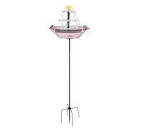 Fuente solar genérica para baño de aves | Bluebird Watering Container | Weather-Resistant Bee Watering Station & Flower Bird Feeder | for Gardeners Nature Lovers Backyard Patio Deck Courtyard Lawn