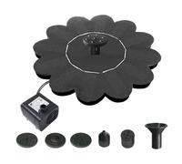 Fuente solar para baño de pájaros, silenciosa, cascada, ducha, paisaje | Bomba solar de fuente de agua para jardín de colibríes, patio, terraza, patio, suelo, paisaje exterior