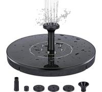 Fuente solar para bebedero de pájaros, bomba de agua solar de 1,5 W, bebedero flotante independiente