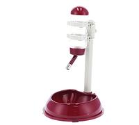 Fuente y dispensador de comida para mascotas, altura ajustable, plástico resistente, gran capacidad de almacenamiento para perros y gatos