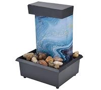 Fuentes de Mesa, Fuente de Agua de Escritorio con Luz LED, Decoración de Fuente Interior de Relajación para Decoración de Dormitorio de Oficina en Casa, Regalo de Inauguración de la Casa