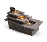 Fuentes de mesa, relajación interior, decoración de cascada, fuente de agua creativa y simple para escritorio