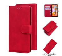 für iPhone 17e Handyhülle Kompatibel mit iPhone 17e Hülle Flip Lederhülle, Handyhülle Book Case PU Leder Tasche und Magnet Kartenfach Schutzhülle für iPhone 17e rot