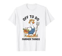 Fuera a Hacer Farmer Things Silly Funny Goose Camiseta
