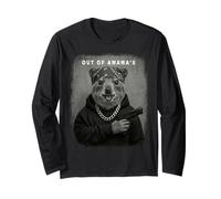 Fuera de Awawa's Gangster Rock Hyrax Quokka Thug Divertido Manga Larga